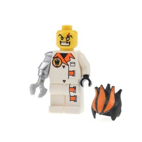 1x Lego Minifigure Agents Dr. Inferno Mechanical Arm Claw Pearl Gray 8635 agt013