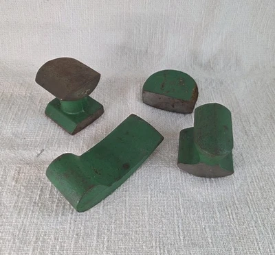 Auto-Body Repair Dollies Anvils VTG 4pc. Mechanics Cars Automobiles Metalwork - Image 1 of 4