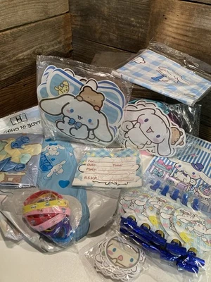 Conjunto de decoração de festa de aniversário tema Cinnamoroll balões banners enfeite de bolo e& - Imagem 1 de 4