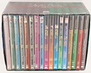 The Agatha Christie Crime Anthology Collection A&E 17 Disc DVD Set Complete MINT - Foto 1 di 11