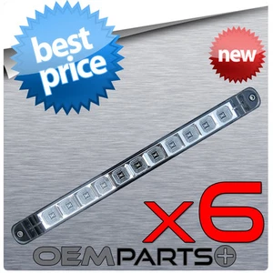 6Pc New 17" Chrome Reflector Clearance Sealed Trailer Tail Turn LED Light Bar - Picture 1 of 1