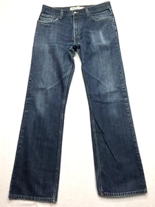 Y2K LEVIS 527 Low Boot Cut Jeans Men 34x34 Distress Denim Blue Cowboy Western - Picture 1 of 21