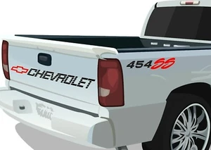 Chevy 454 Bed Tailgate Decals Kit for Silverado Trucks 454 SS Chevrolet Stickers - Picture 1 of 1