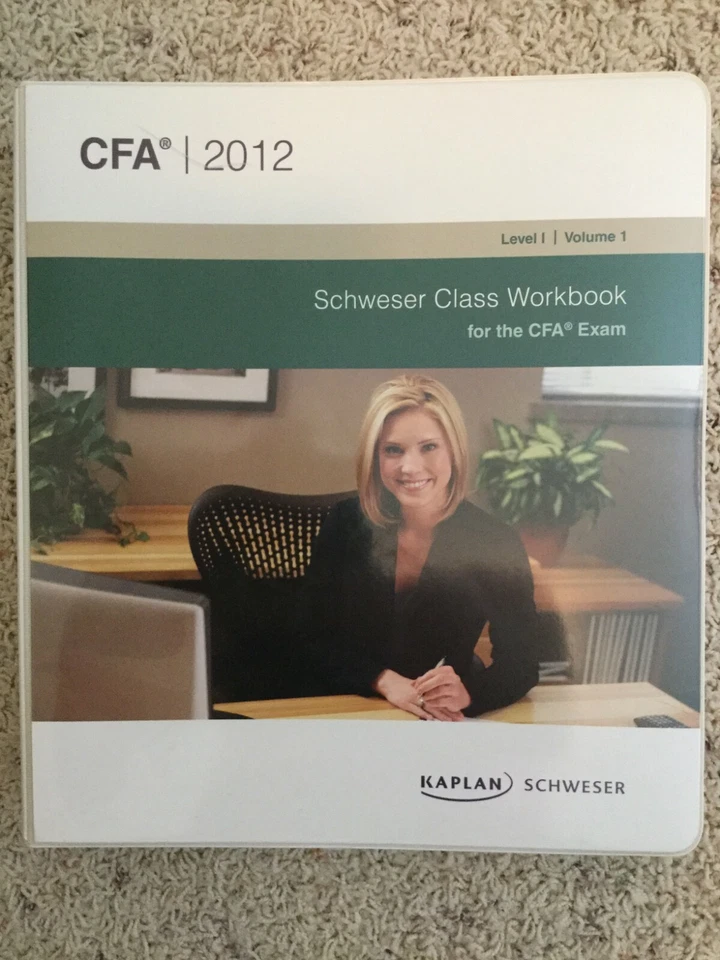 2012 CFA Level I Schweser Class Workbook, Volume 1: Loose-Leaf with Binder (New) - Image 1 of 1