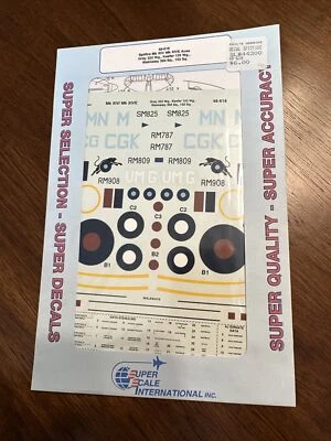 Superscale Decals 48618 1/48 Scale Spitfire XIV Aces Gray, Keefer, Walmsley - Image 1 of 3