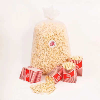 POPCORNLOOP Popcorn Süß 2 kg + 40 Popcorntüten Gratis frisch und verzehrbereit für Events