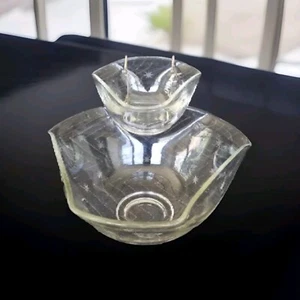Indiana Glass MCM TriTop Chip Dip Set Atomic Stars 3 pezzi - Foto 1 di 4