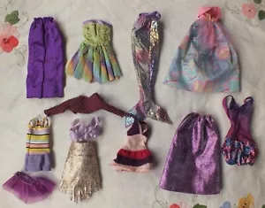 Lot of 12 Barbie-sized doll clothes Purple pieces preowned - Picture 1 of 4
