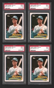 Lot of (4) Ken Griffey Mariners HOF 1989 Topps #41T Rookie Card Rc PSA 9 - Picture 1 of 2