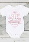 Happy 30Th Birthday Mummy Pink Balloons Baby Girl Outfit