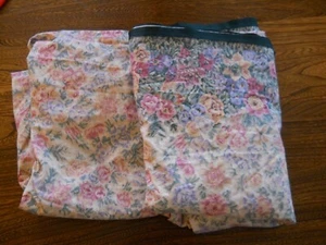 VGUC Eileen West Floral Twin Bed Sheet Set Green, Blue, Pink, Yellow - No Pillow - Picture 1 of 3
