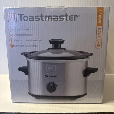 NUEVO - Mini olla de cocción lenta de acero inoxidable Toastmaster de 1,5 cuartos de galón de queso y sopa Foto 1 de 4