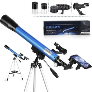 TELESCOPIO ASTRONOMICO DOPPIA LENTE CON TREPPIEDE MIRINO LED SMARTPHONE F60050M5 - Foto 1 di 11