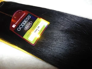 Sensationnel Goddess Remi 100% Human Hair Yaki WVG 18" Color 1 - Picture 1 of 4