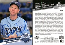 Darryl Kennedy Signed 2014 Choice California  / Carolina  All-Star Game #27