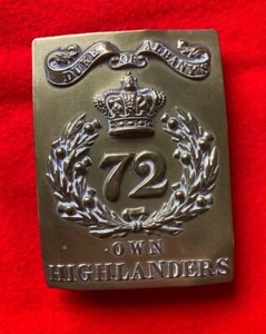 72. Herzog von Albanien eigene Highlanders Gürtelschnallenplatte - Bild 1 von 4