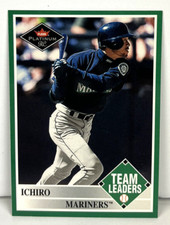2001 Fleer Platinum Ichiro Suzuki #436 Team Leaders Rookie Card Seattle Mariners