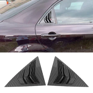 For 2003-2008 Mazda 6 Sedan ABS Carbon Fiber Rear Quarter Window Louver Covers - Foto 1 di 6