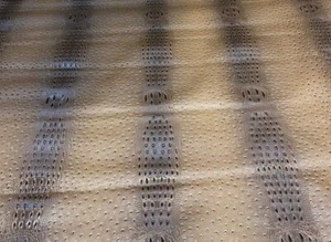 Ostrich mutant faux vinyl Marine Upholstery Crafting fabric -Brown - Picture 1 of 1