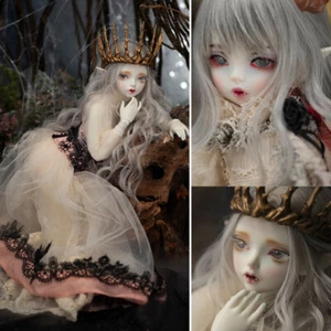 1/4 1/6 BJD SET COMPLETO ragazza vampiro palla snodata bambola trucco viso occhi parrucca abito - Foto 1 di 15