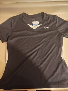 Camiseta deportiva de entrenamiento de lacrosse de manga corta Nike Stock Elite para mujer M negra DO8827 - Imagen 1 de 3