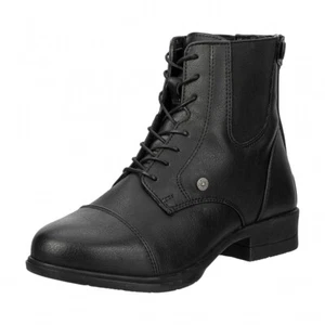 Botines de montar zapatos de establo jinete NOVA BZ Lace Vegan Suedwind negro 29-46 - Imagen 1 de 8