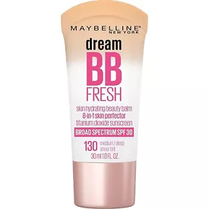 Maybelline Dream BB Fresh skin Hydrating Beauty Balm 8-in-1 SPF30 Medium 130 - Picture 1 of 2