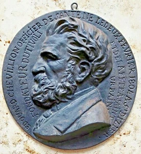 Edouard Chevillon (1804) St. Dizier Eisenguss Relief Wandplatte um Anno 1860 ! - Bild 1 von 10