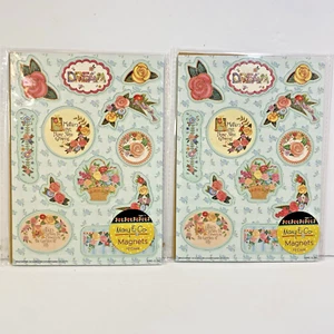 Mary & Co. Magnets 2 x Set of 12 Flowers Mothers NEW Mary Engelbreit - Picture 1 of 20