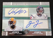 JAMES JONES JACOBY JONES 2007 Topps Co-Signers Dual Autographs AUTO NFL RC