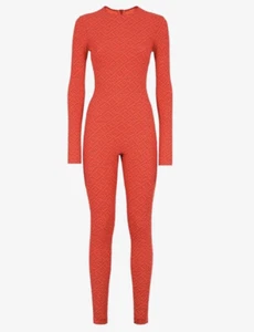 Fendi X SKIMS Crewneck Full 1pc Jumpsuit BodySuit Georgia Size 2X Sold Out! - Picture 1 of 4