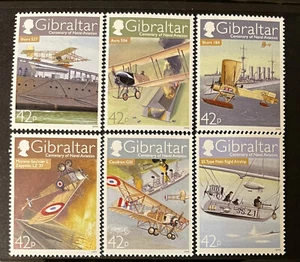 Naval Aviation Centenary MNH 6 Stamps 2009 Gibraltar #1183-8 - Picture 1 of 1