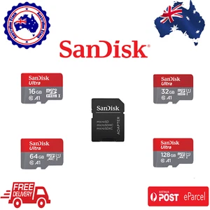 SD Micro Card 16GB 32GB 64GB 128GB 256GB SanDisk Ultra Mobile Phone Memory Card - Picture 1 of 13