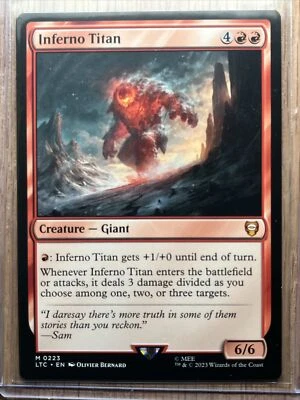 Inferno Titan - MTG - Commander: The Lord of the Rings: Tales of Middle-earth - Image 1 of 2