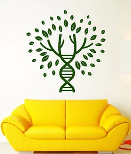 Vinyl Wall Decal Tree Of Life DNA Spiral Genus Bloodline Stickers (1740ig) - Picture 1 of 3