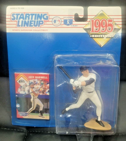 1995 JEFF BAGWELL HOUSTON ASTROS MLB BASEBALL STARTING LINEUP FIGURE & CARD Cover