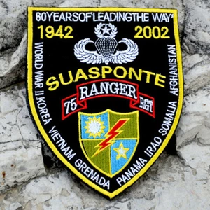 New 75th Ranger Rgt Us Army Commemorative 60 Years Badge Sfg Hook Loop PATCH - Picture 1 of 6