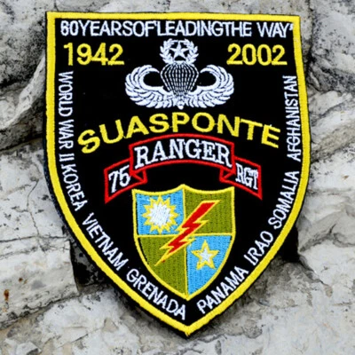 New 75th Ranger Rgt Us Army Commemorative 60 Years Badge Sfg Hook Loop PATCH - Image 1 of 4