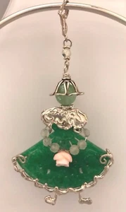 CIONDOLO IN ARGENTO, GIADA E CORALLO - GIOIELLERIA OTTAVIANI ROMA - Foto 1 di 1