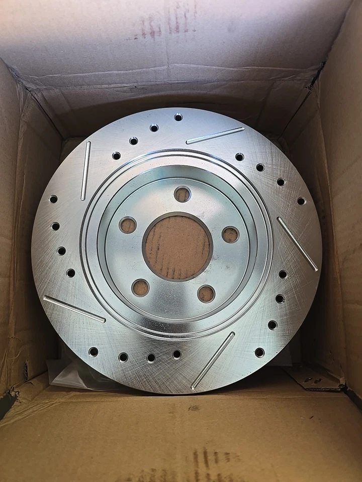 Power Stop AR8139XPR Drilled & Slotted Rear Rotor Set for Taurus / Continental Foto 1 de 4