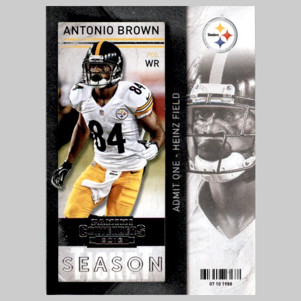 Antonio Brown #90 2013 Panini Contenders Pittsburgh Steelers Football Card NFL - Image 1 of 3