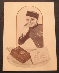 Philip Morris Zigaretten 19. Februar 1938 Radio Show Programm mit Johnny auf dem Cover - Bild 1 von 3