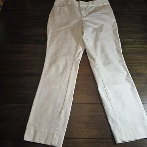 Pantalón Banana Republic Mujer Blanco Talla 2 Sloan Crop - Imagen 1 de 7