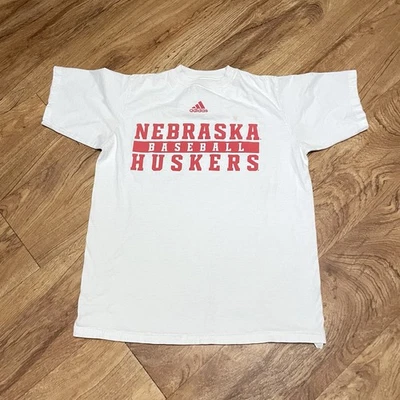 Adidas Небраска Cornhuskers бейсбол белая футболка женщин большой NCAA Huskers команды - Изображение 1 из 4