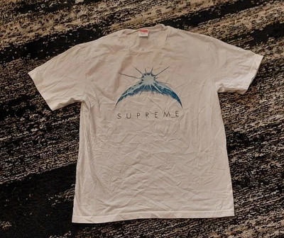 Supreme Sunrise T Shirt Mens Graphic 2012 Earth World Tee Size Small White - Image 1 of 4