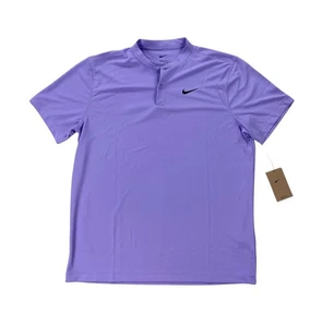 NUOVO Nike Court Dri-Fit Tennis Blade Polo Shirt Viola Uomo Taglia L DJ4167-580 - Foto 1 di 7