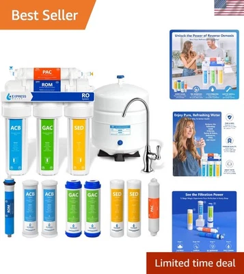 Compact 5-Stage Reverse Osmosis Water System with Faucet - Eco-Friendly Solution - Image 1 of 4