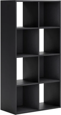 Estante organizador 8 cubos Langdrew, librero color negro Foto 1 de 4