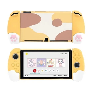 GeekShare Protective Case Ergonomic Design for Switch OLED Model JoJo Cat Yellow - Picture 1 of 8