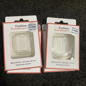 Brand New! Fast Ship! Apple Watch Case Clear - Series 7 8 - 41mm - Zdjęcie 1 z 3